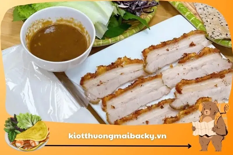 Bánh tráng cuốn thịt heo Nhật Anh